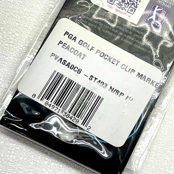 PGA Tour Golf Metallic Pocket Clip Unisex With Ball Marker Peacoat Blue New - Picture 3 of 16